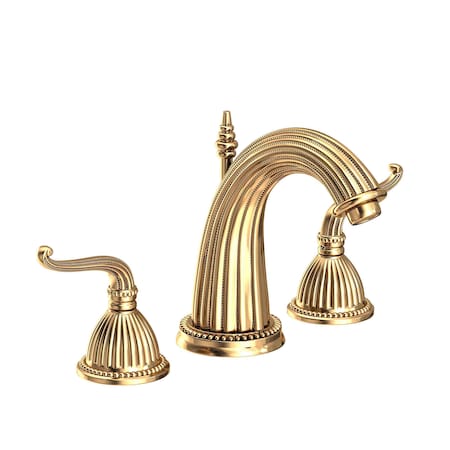 Newport Brass Widespread Lavatory Faucet in Polished Brass Uncoated (Living) 1090-03N